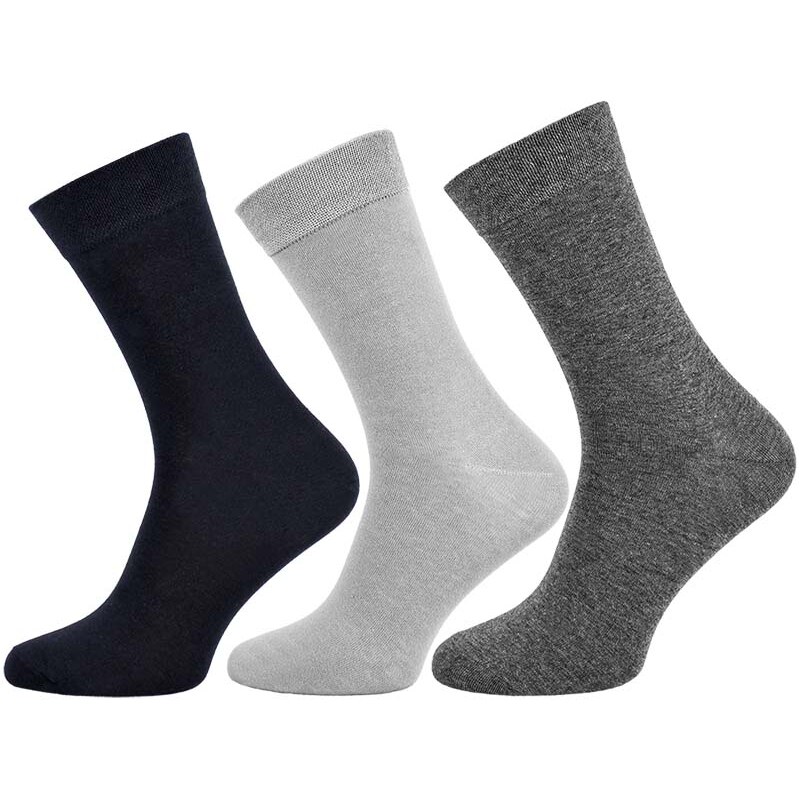 TifanTEX Pánské bavlněné ponožky 3páry mix