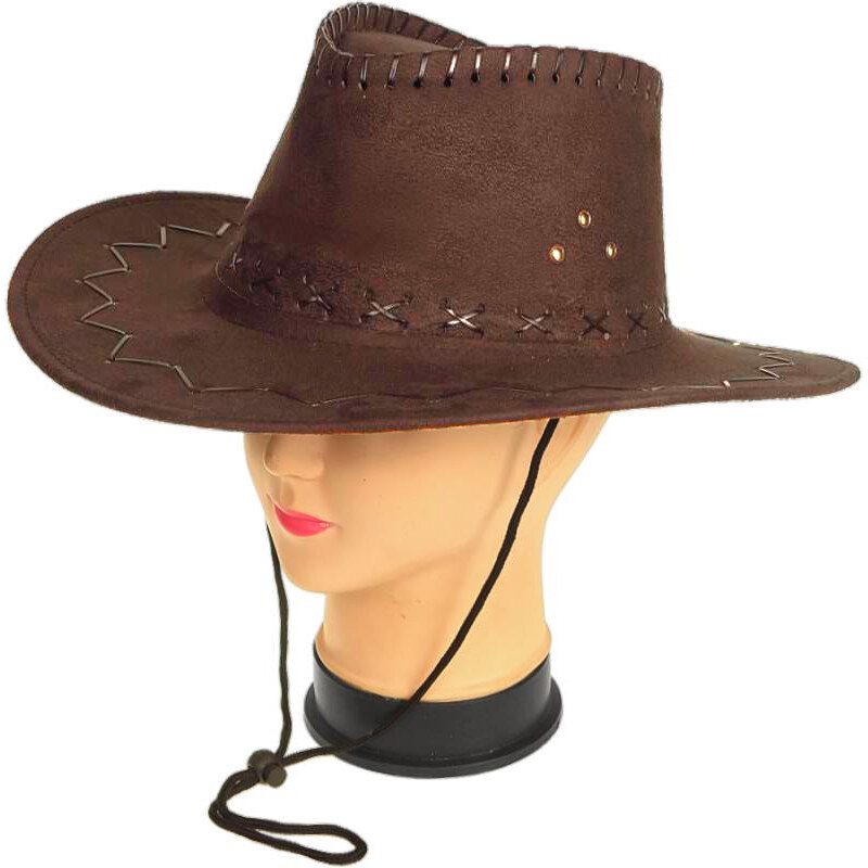 TifanTEX Klobouk Kovboj hnědý