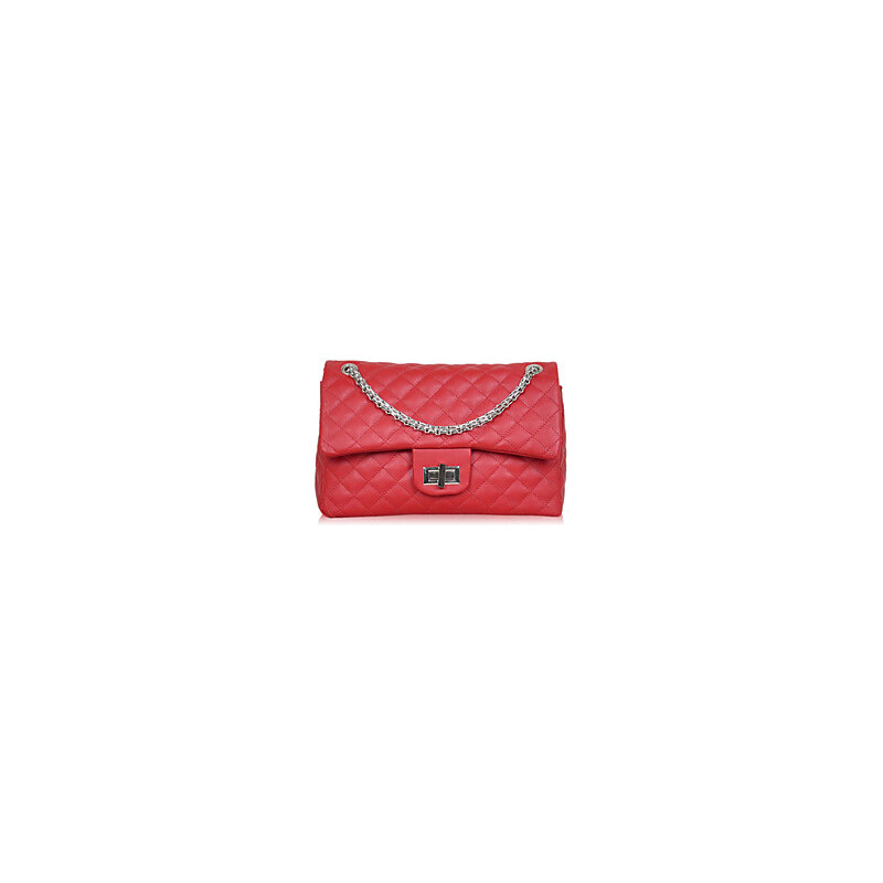 Kuba Women's Fashion Solid Color Chain Handbag(Red)