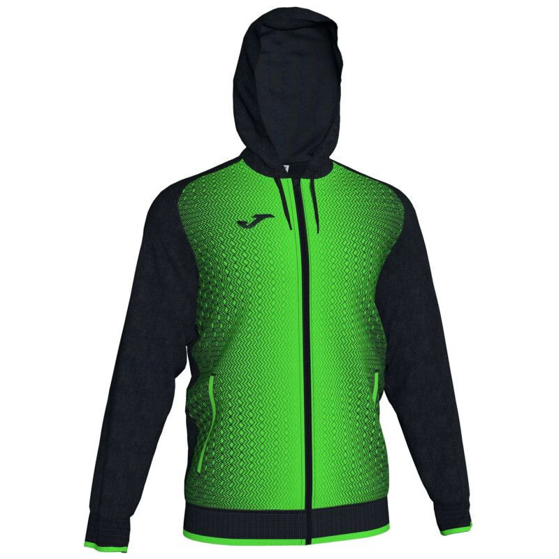 Pánská mikina Supernova 101285-117 Černá se zelenou - Joma