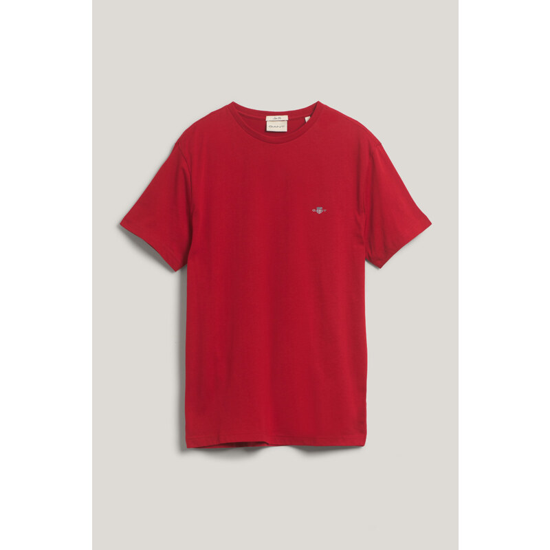 TRIČKO GANT SLIM SHIELD SS T-SHIRT RUBY RED