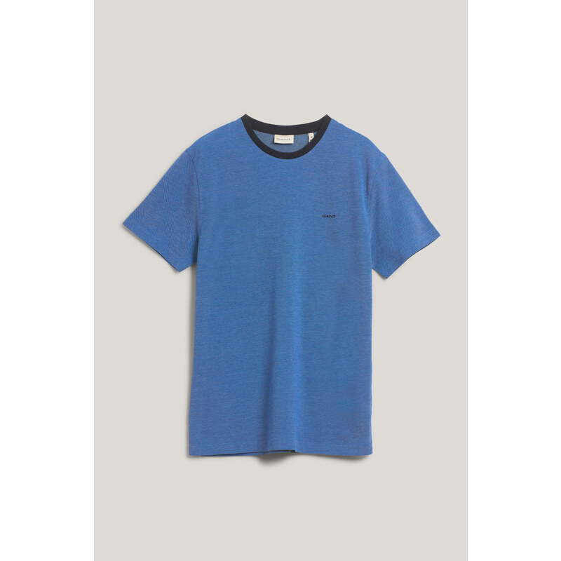 TRIČKO GANT 4-COL OXFORD REGULAR SS T-SHIRT DAY BLUE
