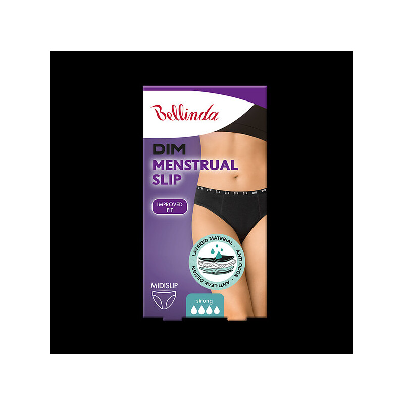 Noční i denní menstruační kalhotky MENSTRUAL SLIP STRONG -