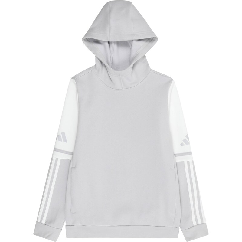 ADIDAS PERFORMANCE Sportovní mikina světle šedá / bílá