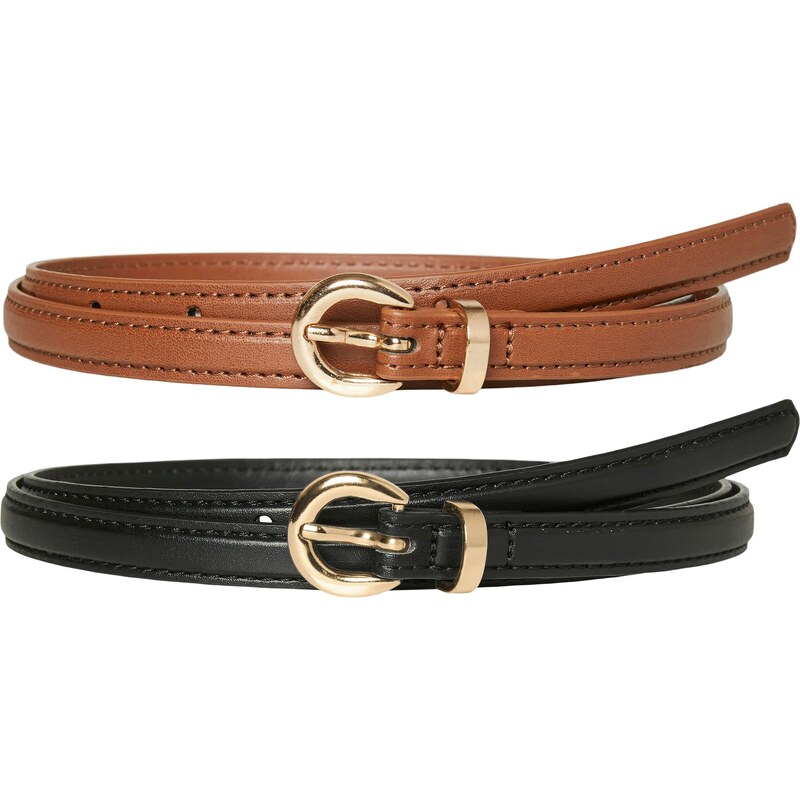 VERO MODA Opasek VMKATJA hnědá / černá 104330695