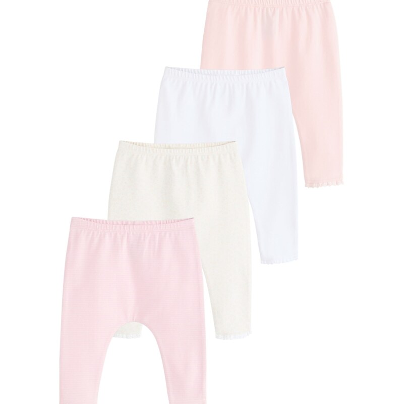 Next Legíny žlutá / pink / bílá