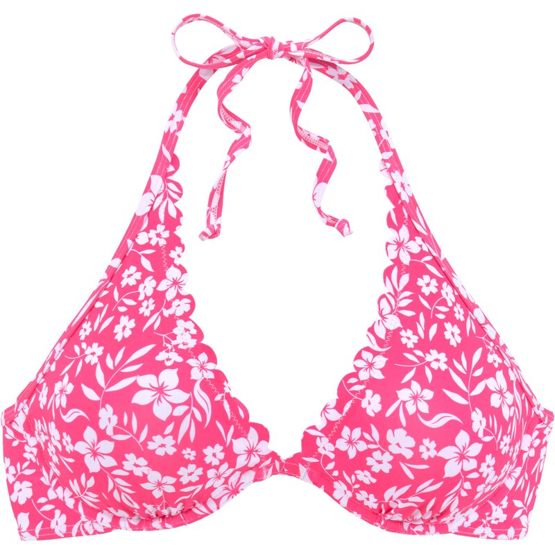 VIVANCE Horní díl plavek pink / bílá