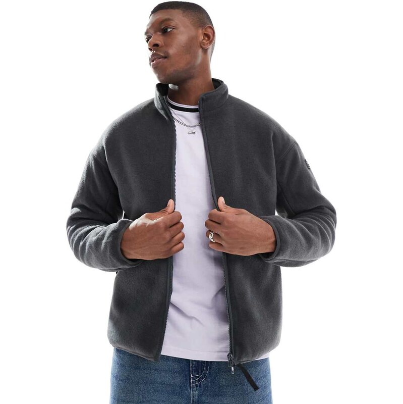 Barbour International ellesmere fleece in charcoal-Grey 104804392