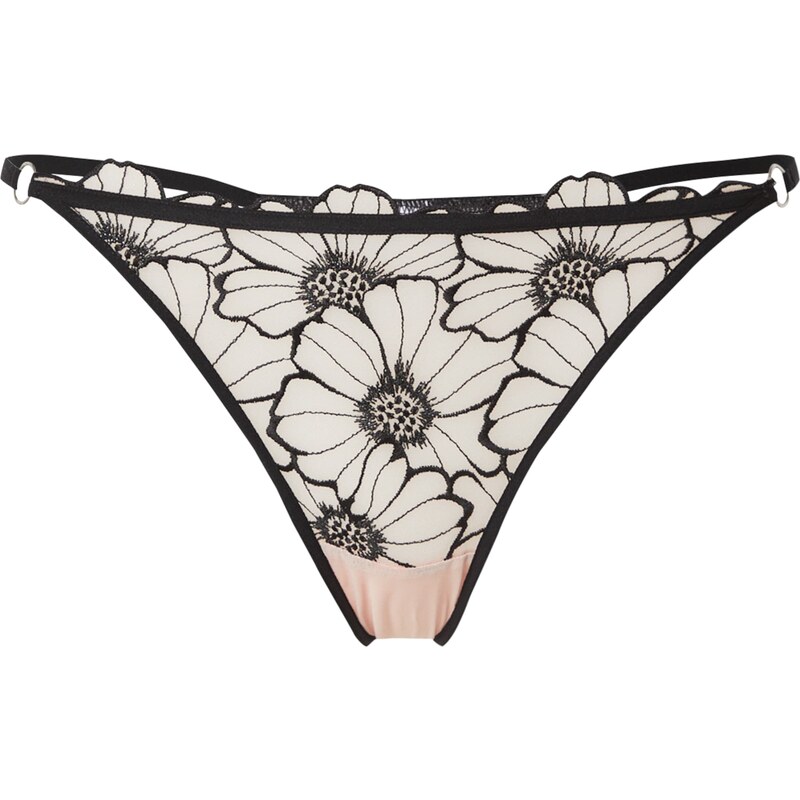 Chantelle Tanga LUSH pastelově růžová / černá
