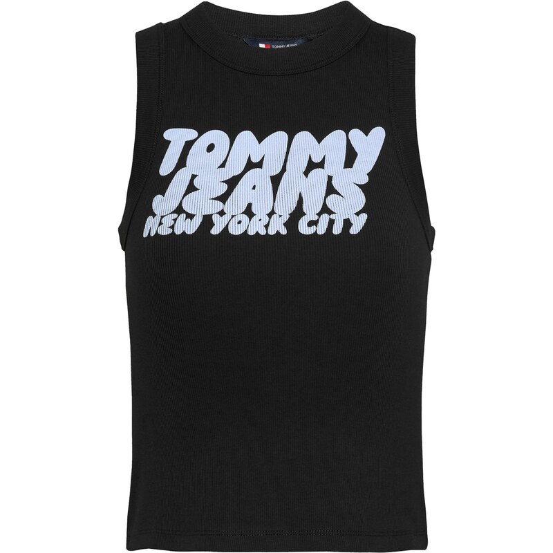 Tommy Jeans Top chladná modrá / černá