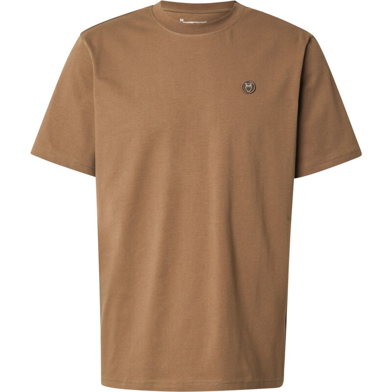 KnowledgeCotton Apparel Tričko ALDER hnědá