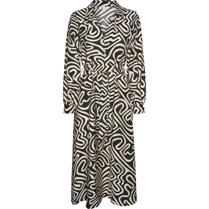 VERO MODA Košilové šaty VMVIGDIS krémová / černá