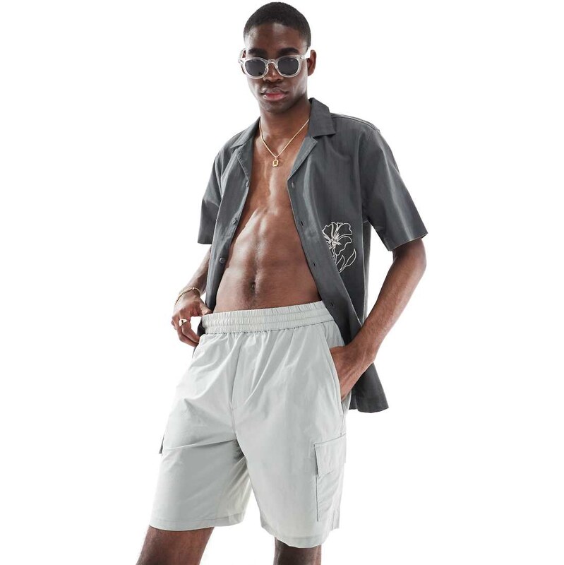 ONLY & SONS cargo tech short in grey