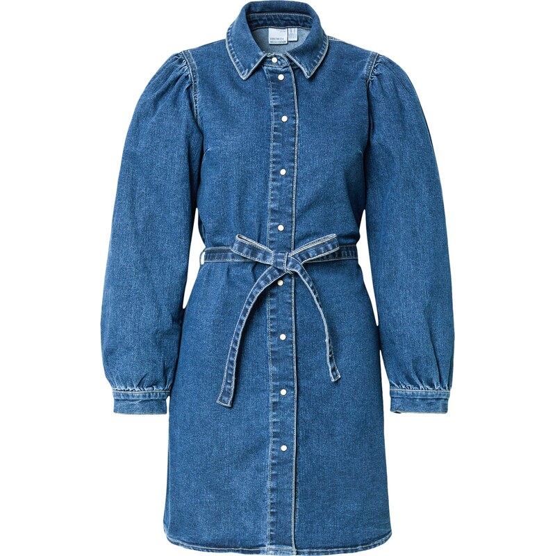 VERO MODA Košilové šaty modrá džínovina