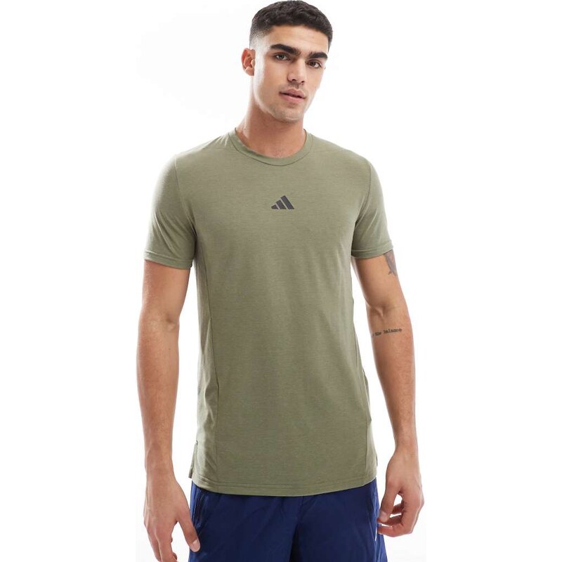 adidas performance adidas Training D4T t-shirt in olive brown