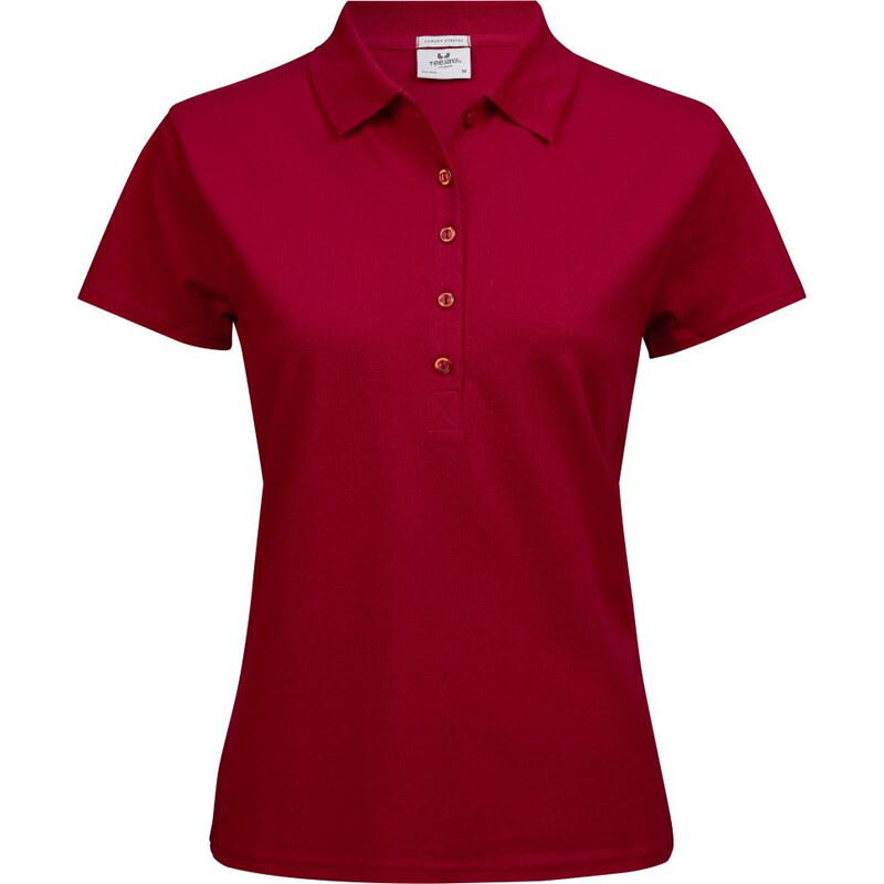 Tee Jays dámské elastické polo krátký rukáv zapínání 5 knoflíčků