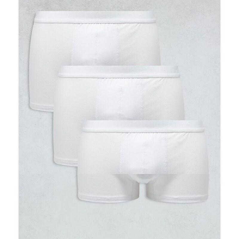 New Look 3 pack trunks in white