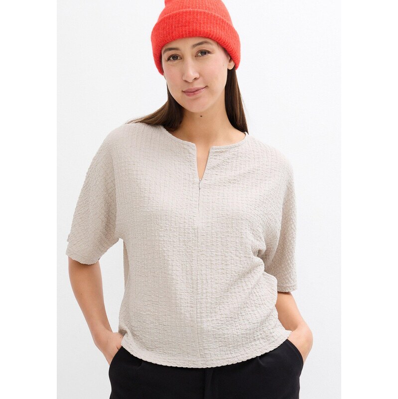 bonprix Oversize triko šedá Žena 104824373
