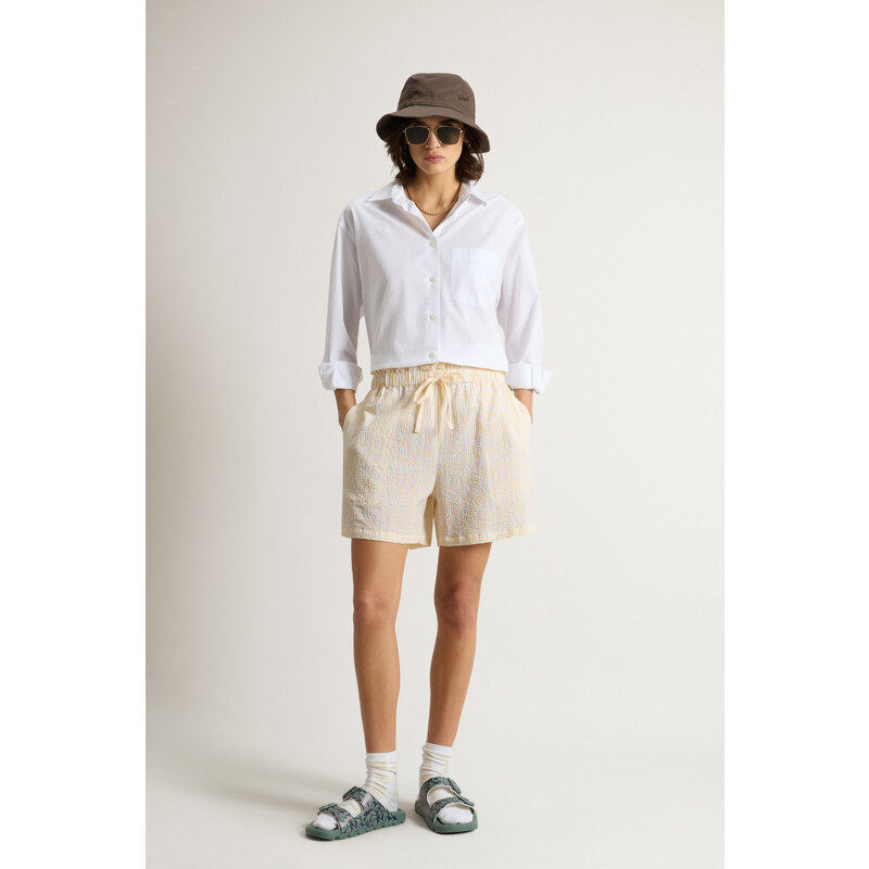 ŠORTKY WOOLRICH SEERSUCKER COTTON SHORT