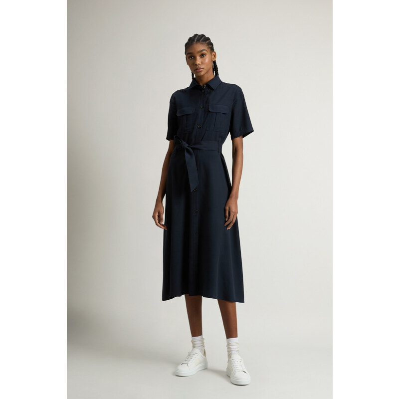 ŠATY WOOLRICH LONG FLUID DRESS 104830493