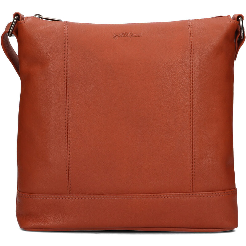 Dámská kožená crossbody kabelka Justified Magda - koňak