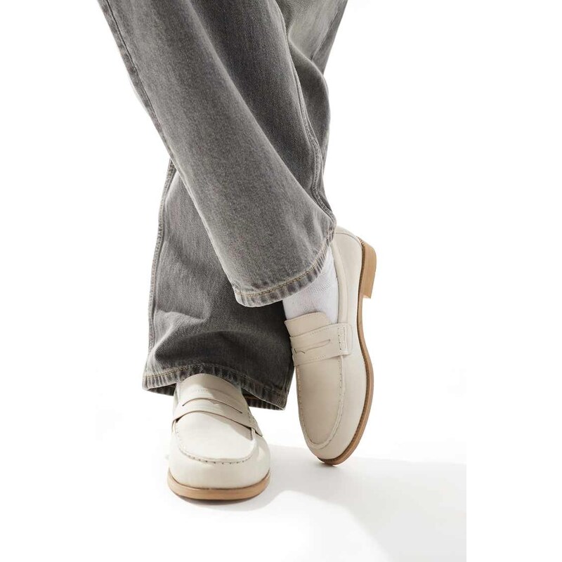 SEQWL Hero loafers in stone-Neutral