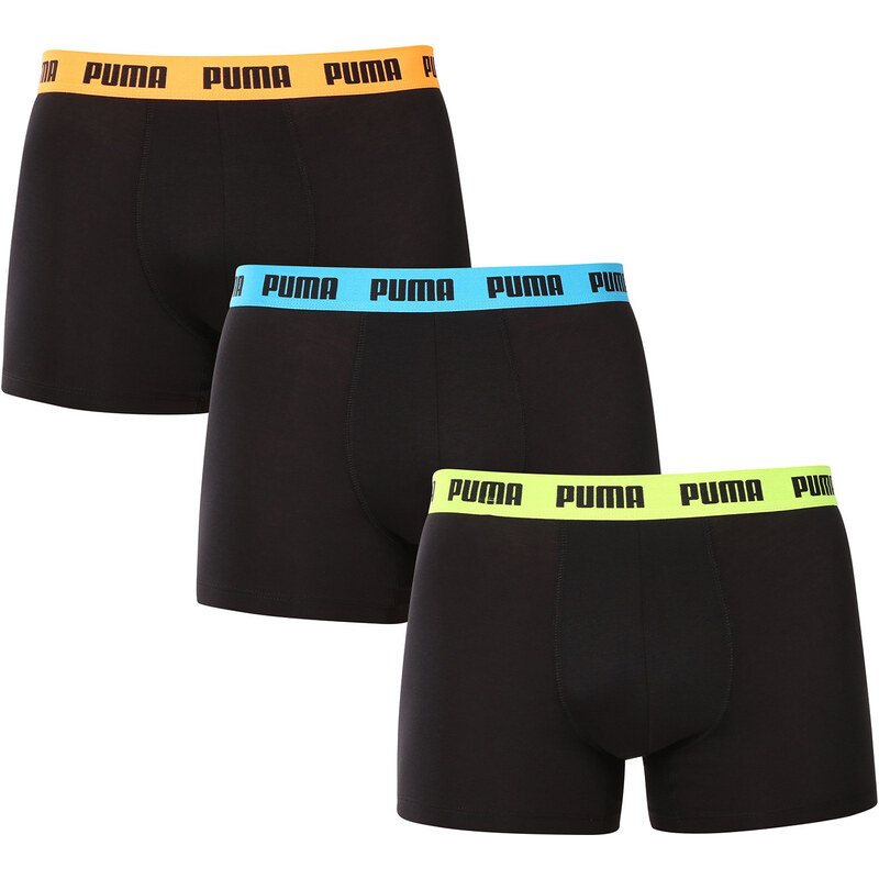 3PACK pánské boxerky Puma černé (701226820 006) 104839808