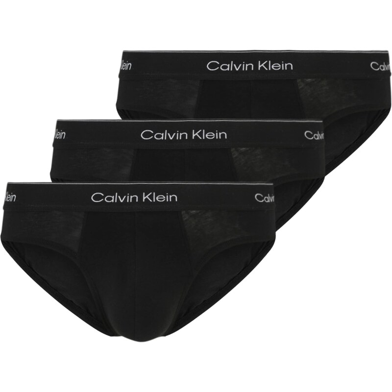 Calvin Klein Slipy černá / bílá