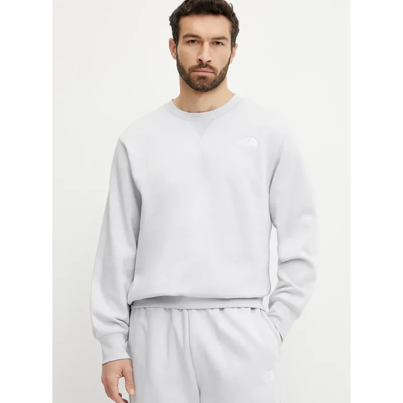Mikina The North Face Essential pánská, modrá barva, hladká, NF0A89ET0TI1