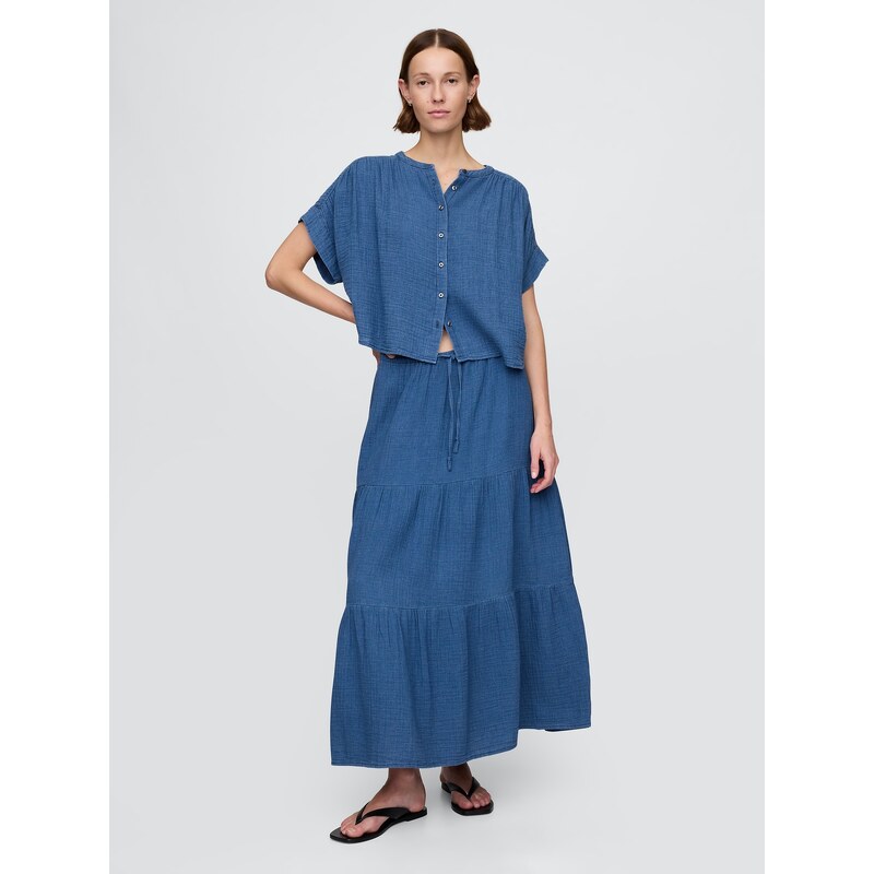 GAP mušelínová maxi sukně 107092807
