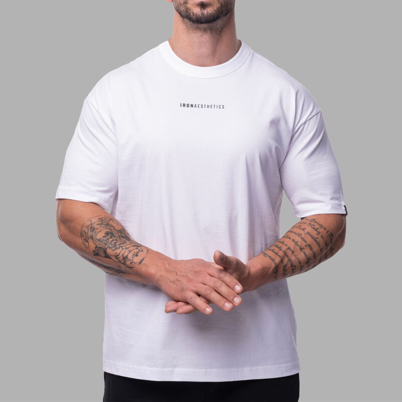 Oversized tričko Iron Aesthetics Vibe Tee, bílé