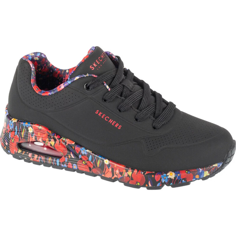 Černé dámské tenisky Skechers Uno - Majestic Garden Černá