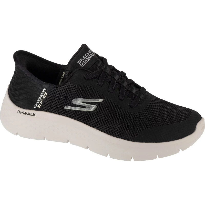 Bílo-černé dámské sportovní tenisky Skechers Slip-Ins: GO WALK