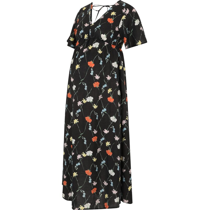 Vero Moda Maternity Letní šaty VMMFlora Olga pastelově žlutá /
