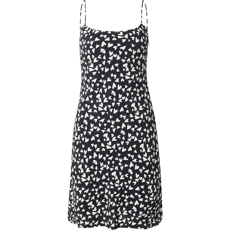 Abercrombie & Fitch Šaty černá / bílá