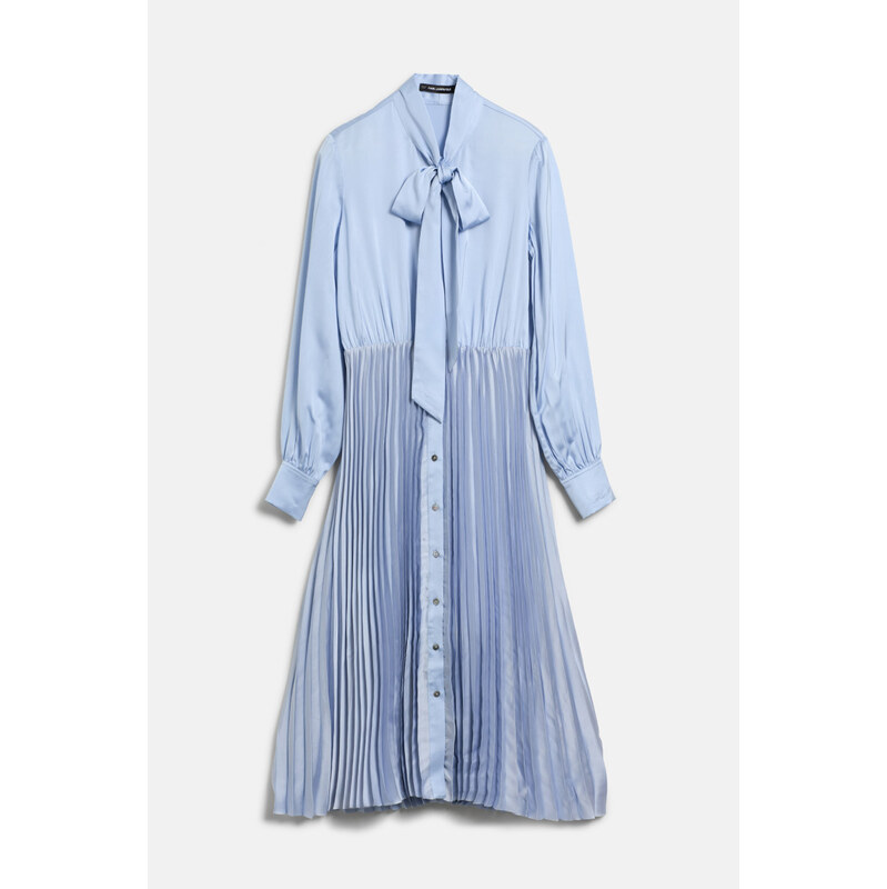 ŠATY KARL LAGERFELD PLEATED SHIRT DRESS 104882516