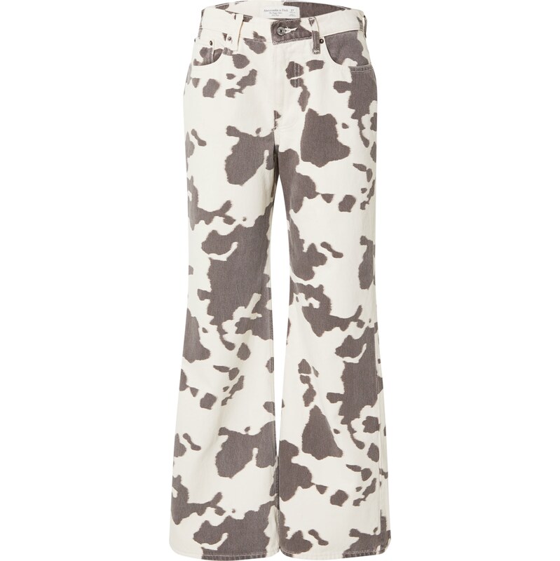 Abercrombie & Fitch Džíny umbra / bílá džínovina