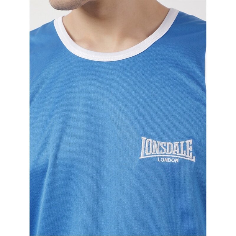 Lonsdale Boxing Vest Blue/White
