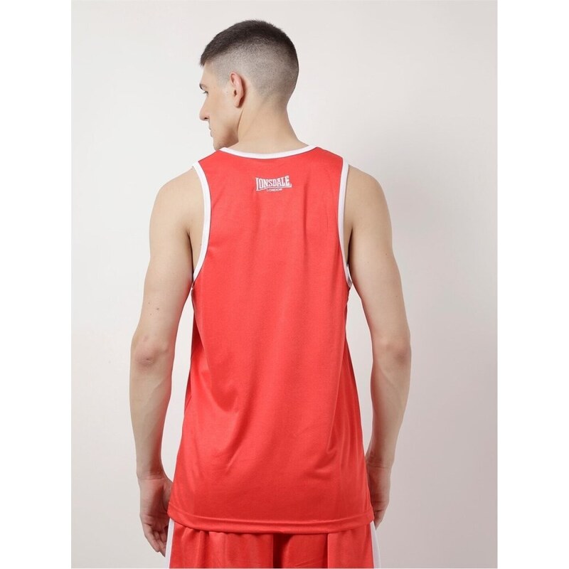 Lonsdale Boxing Vest Red/White