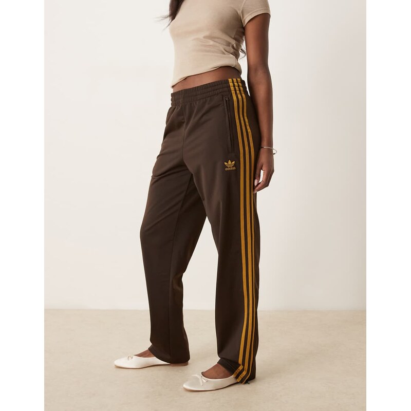 adidas Originals Firebird track pants in brown