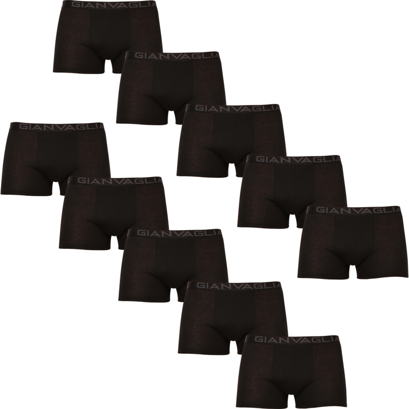 10PACK pánské boxerky Gianvaglia černé (023) 76867723