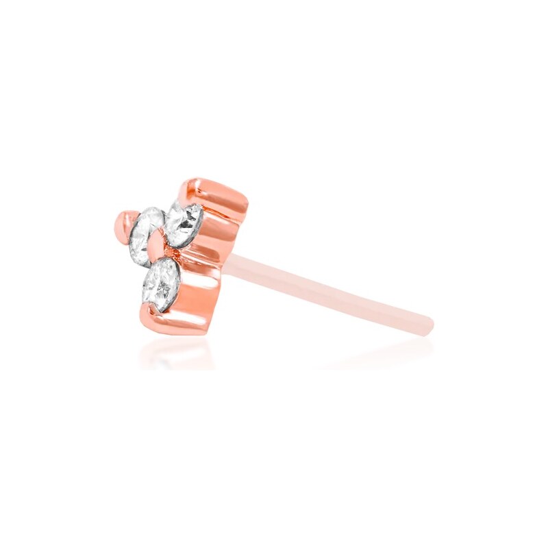 Junipurr jewelry Bezzávitová koncovka piercingu ze 14 kt zlata