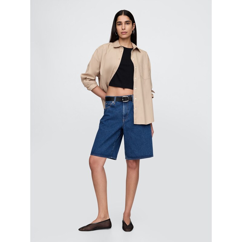 GAP Džínové kraťasy Mid Rise Longline - Dámské 107092819