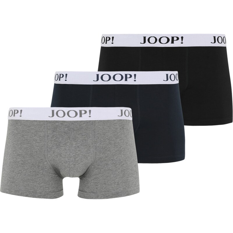 JOOP! Boxerky námořnická modř / šedý melír / černá / bílá