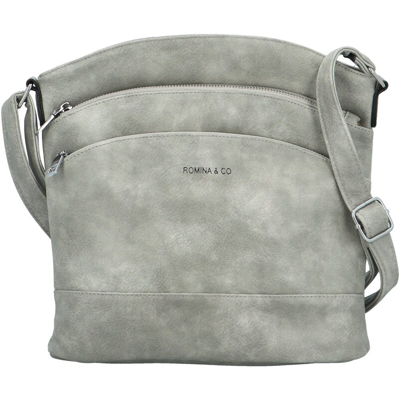 Stylová dámská crossbody Romina & Co. Bags Tofilla, světle šedá