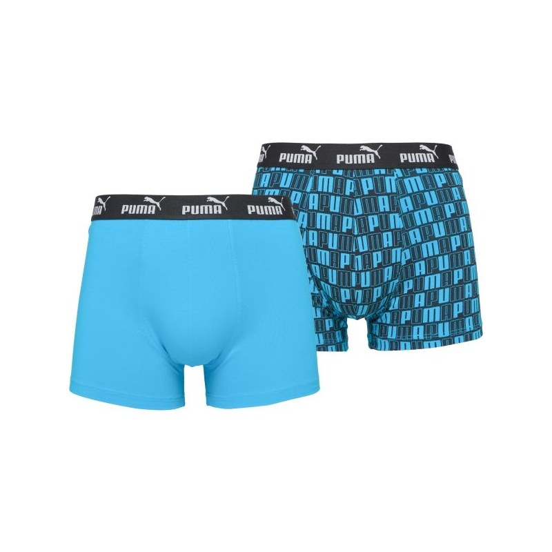 Puma ELEMENTS MEN PRINTED BOXERS 2P Pánské boxerky