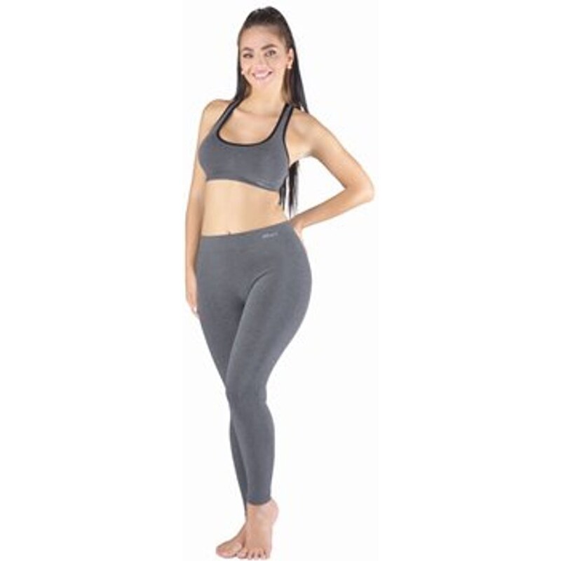 GINA Dámské legíny dlouhé, bezešvé, klasické Eco Bamboo 95031P -