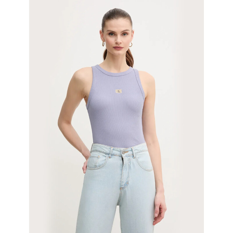 Calvin Klein dámské fialové tílko