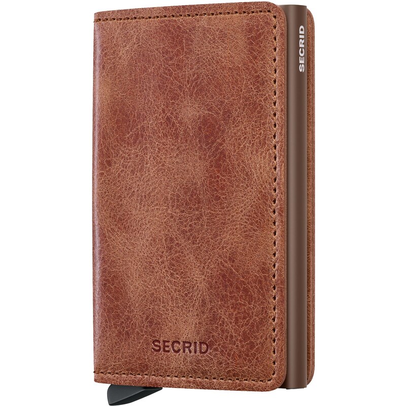Kožená peněženka SECRID Slimwallet Vintage Cognac Brown koňaková