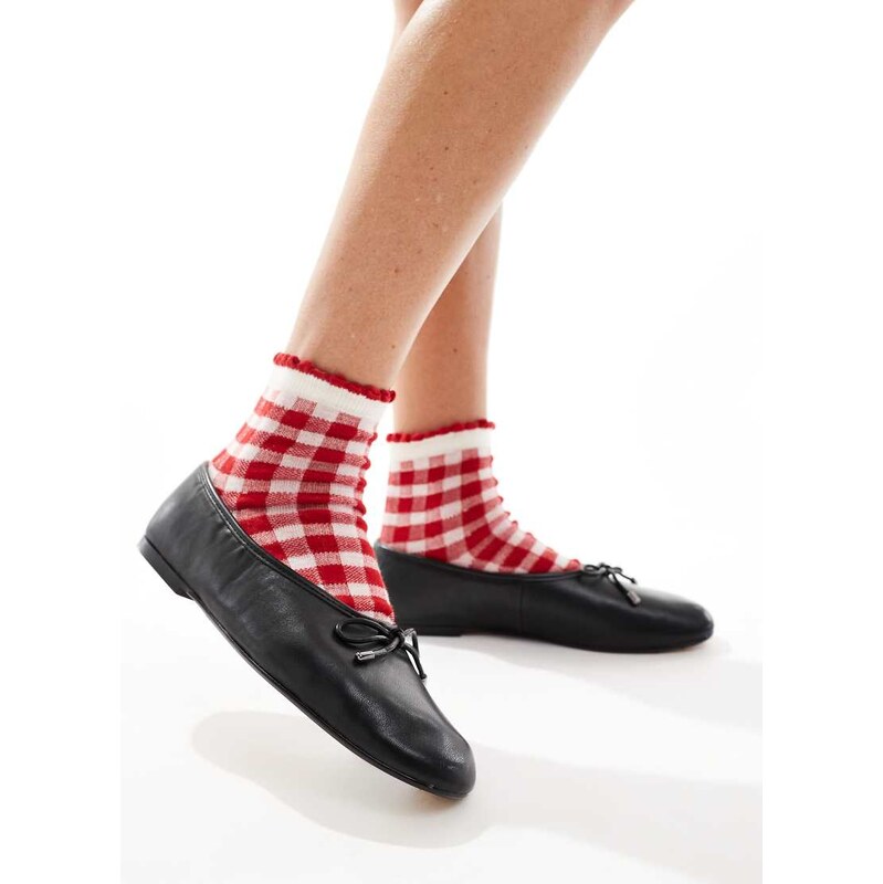 ALDO Joselie ballet flats in black leather 104926652